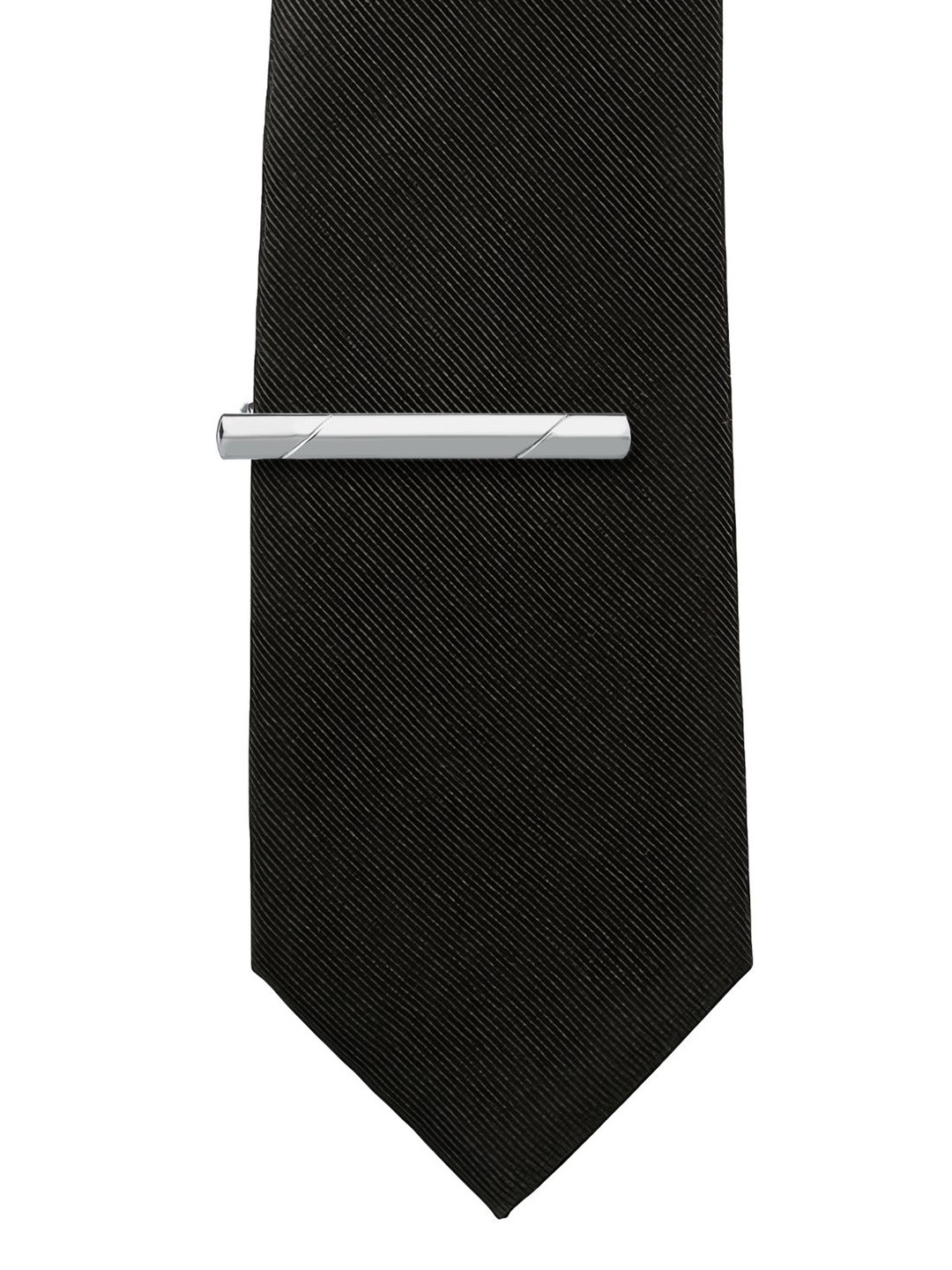 

The Tie Hub Men Brass Elegant Tie Pin, Silver