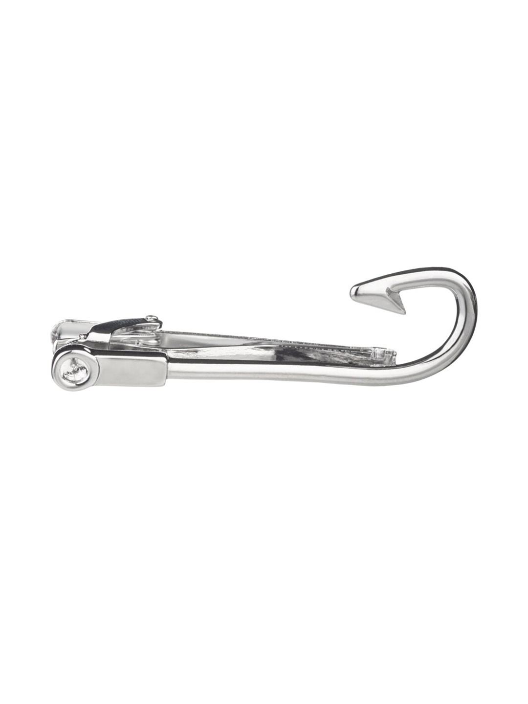 

The Tie Hub Men Brass Fish Hook Tie Pin, Silver