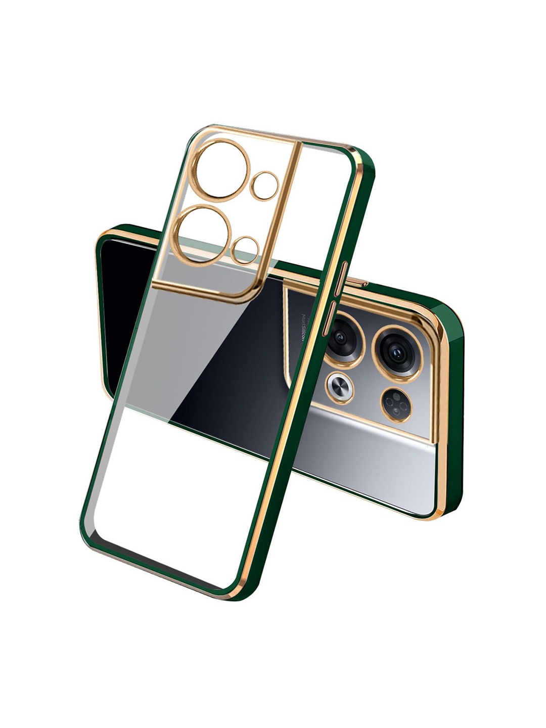 

Karwan Squareplatting OPPO RENO 8PRO Back Case, Green