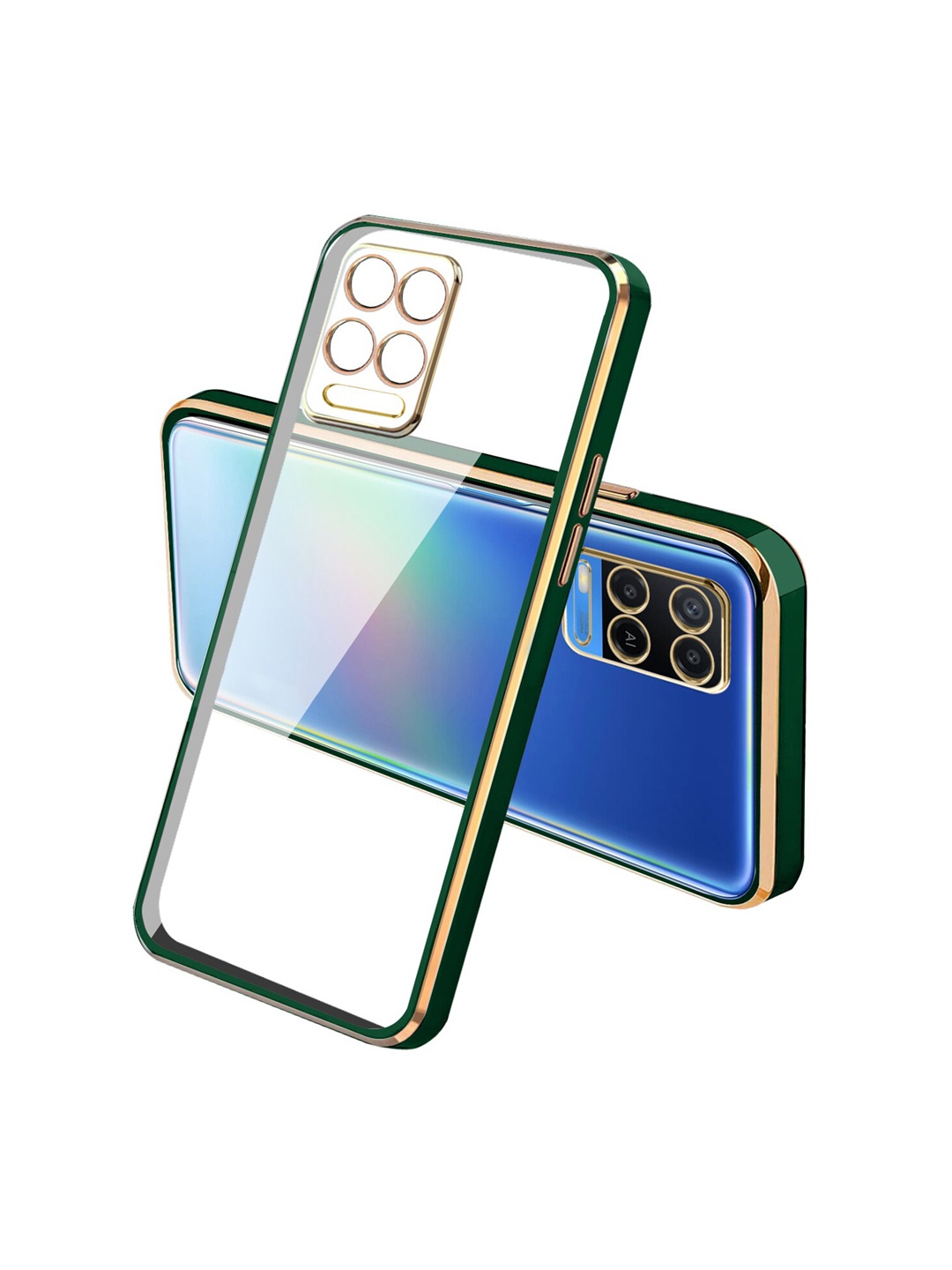 

Karwan Squareplatting OPPO A54 Back Case, Green
