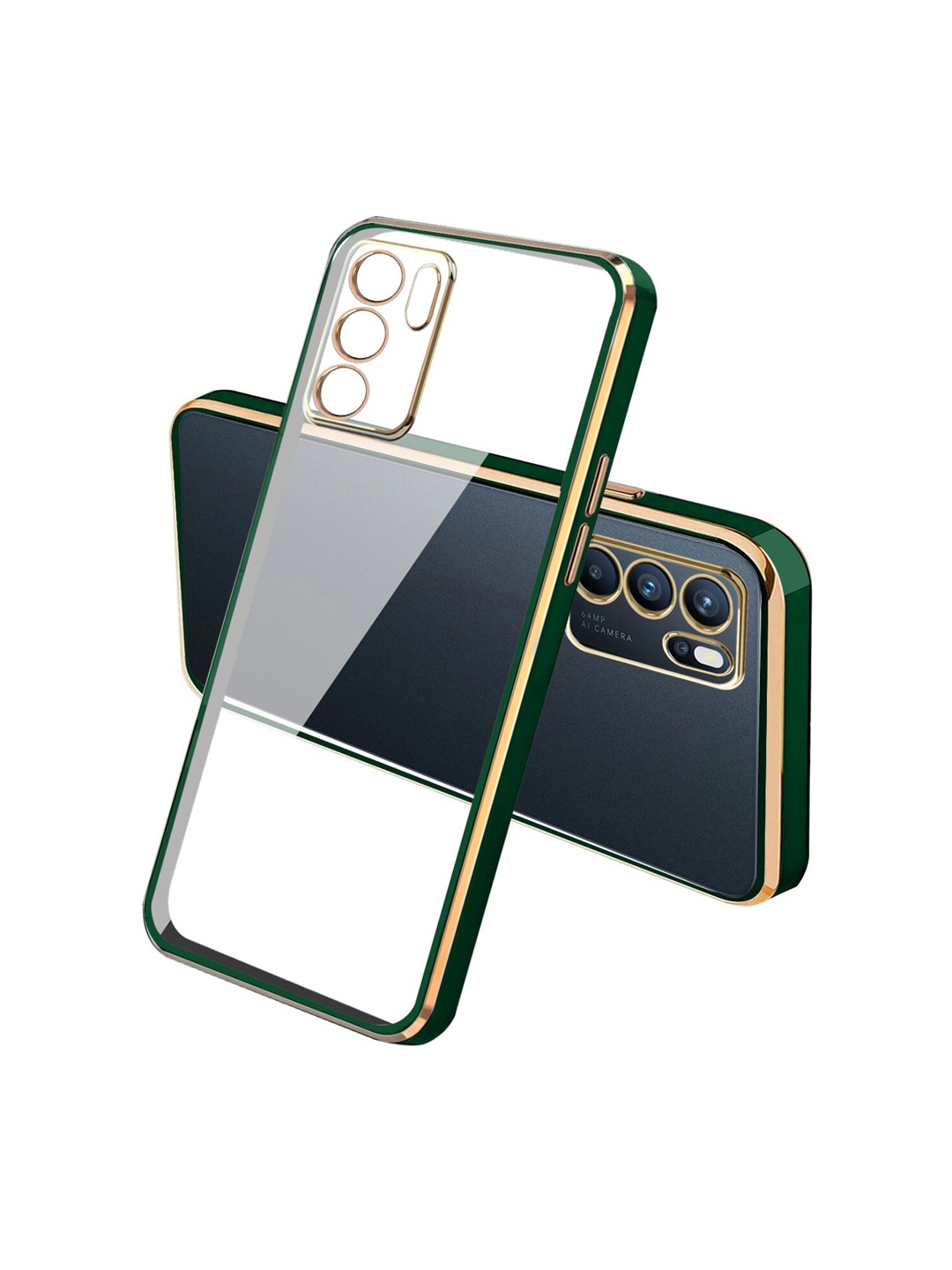 

Karwan Oppo Reno 6 Pro Phone Back Cover, Green