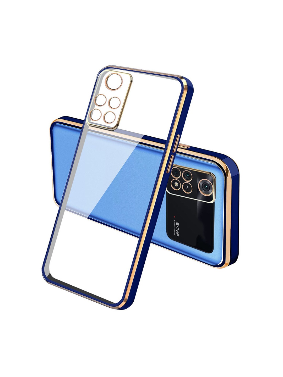 

Karwan Poco M4 Pro Phone Back Cover, Blue