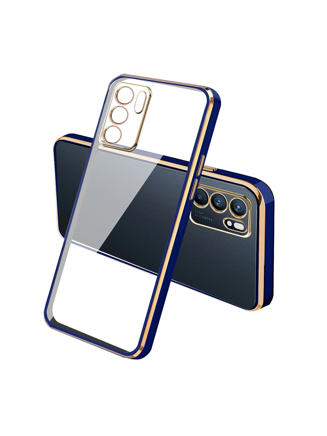 

Karwan Oppo Reno 6 Phone Back Cover, Blue
