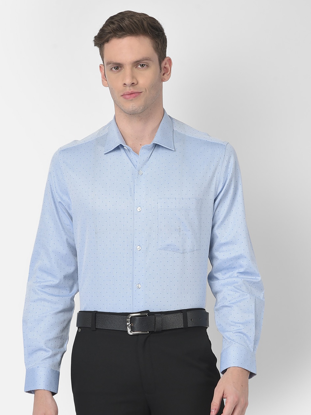

Turtle Modern Slim Fit Cotton Casual Shirt, Blue