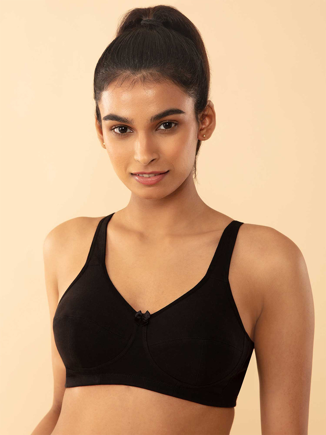 

Nykd Women 3 Section Super Support Bra (NYB188), Black