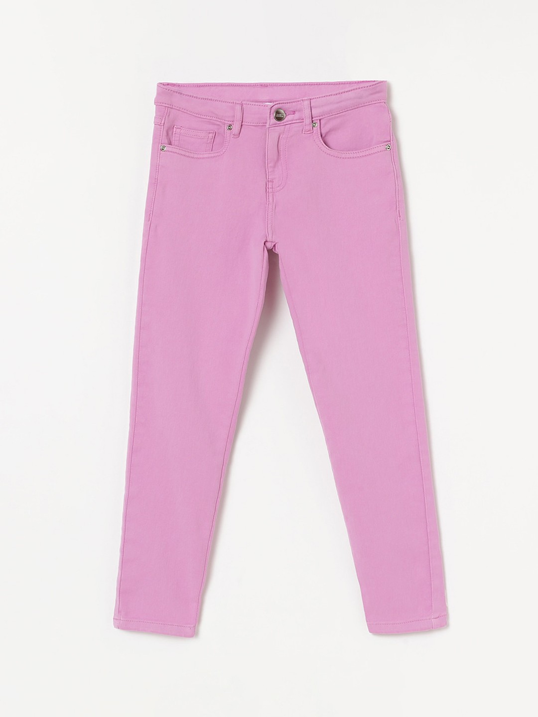 

Fame Forever by Lifestyle Girls Mid-Rise Cotton Jeans, Lavender