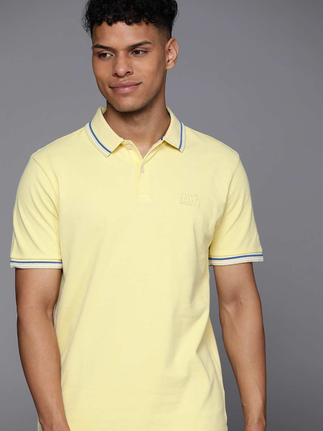 

Allen Solly Pure Cotton Polo T-shirt, Yellow