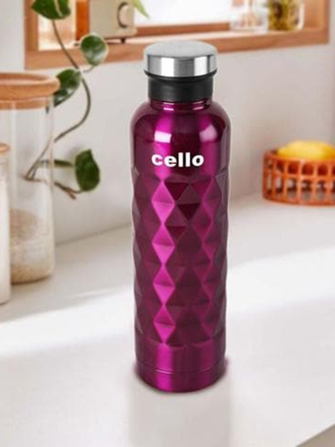

Cello Invictus Purple Double Walled Stainless Steel Vacusteel Water Flask-900ml