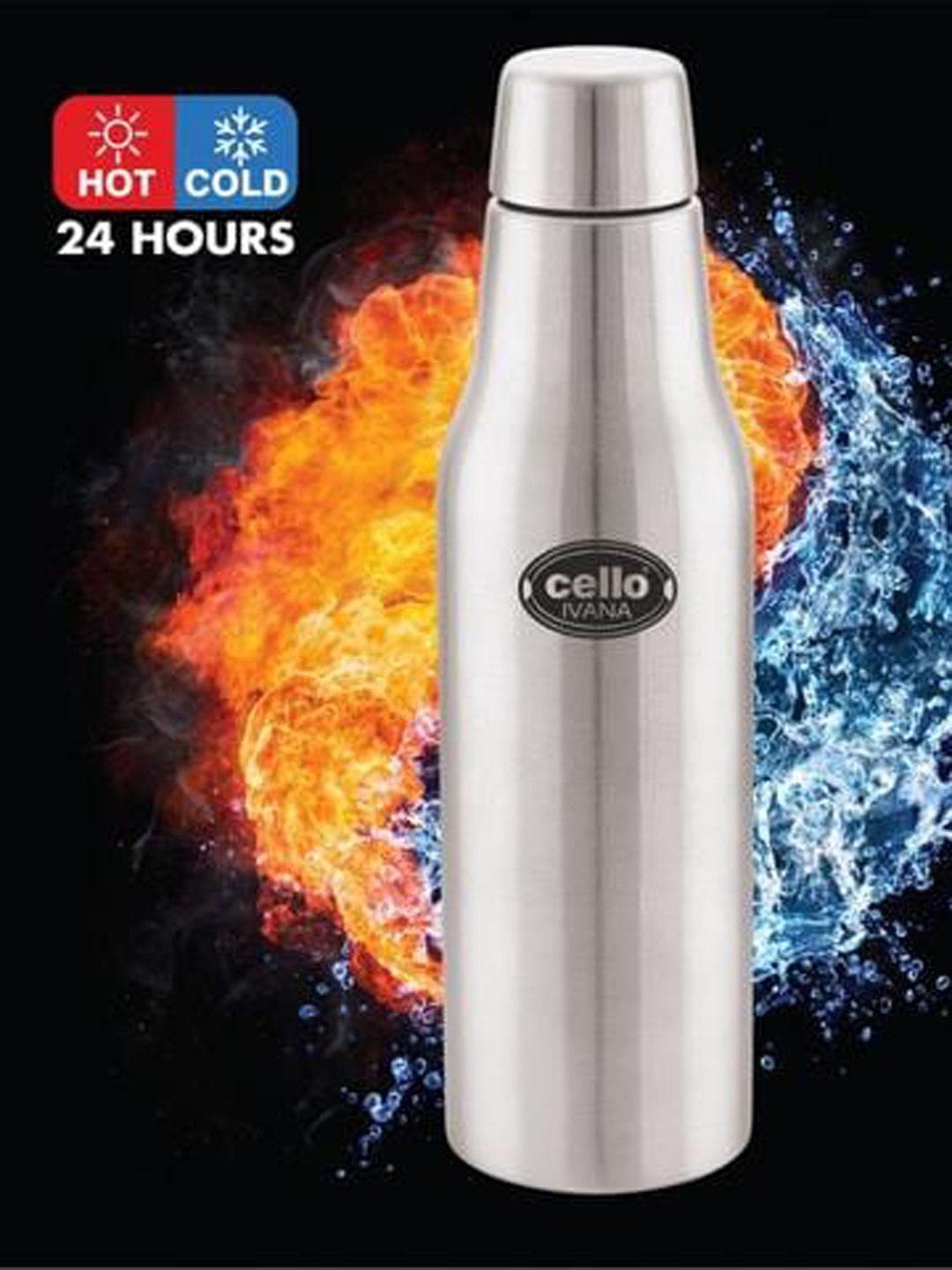 

Cello Ivana Stainless Steel Double Walled Water Flask-900 ml