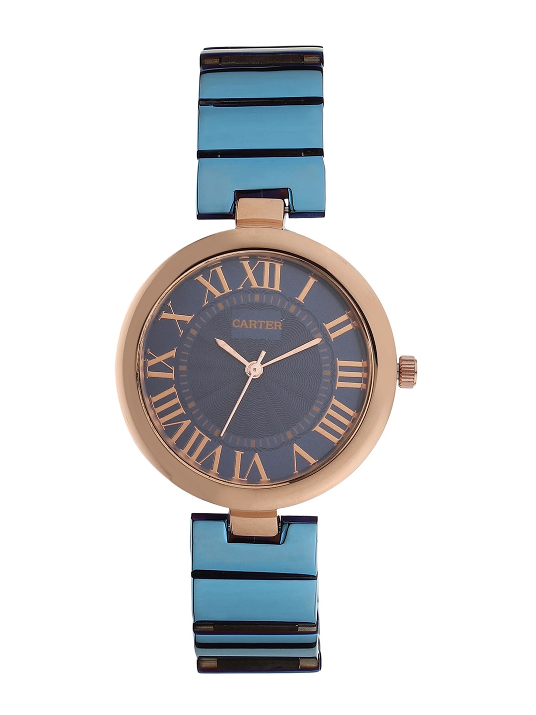 

Sandy D Carter Women Round Dial & Bracelet Style Straps Analogue Watch-SD-Carter-23-03-BL, Blue