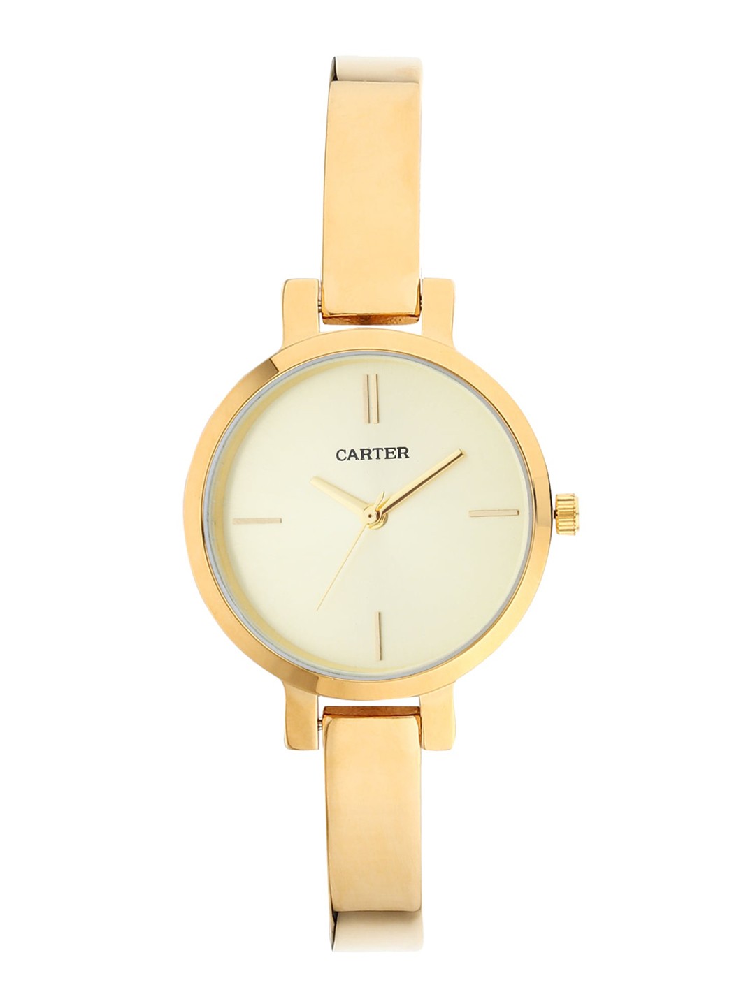 

Sandy D Carter Women Round Dial & Bracelet Style Straps Analogue Watch- SD-Carter-23-21-GD, Gold