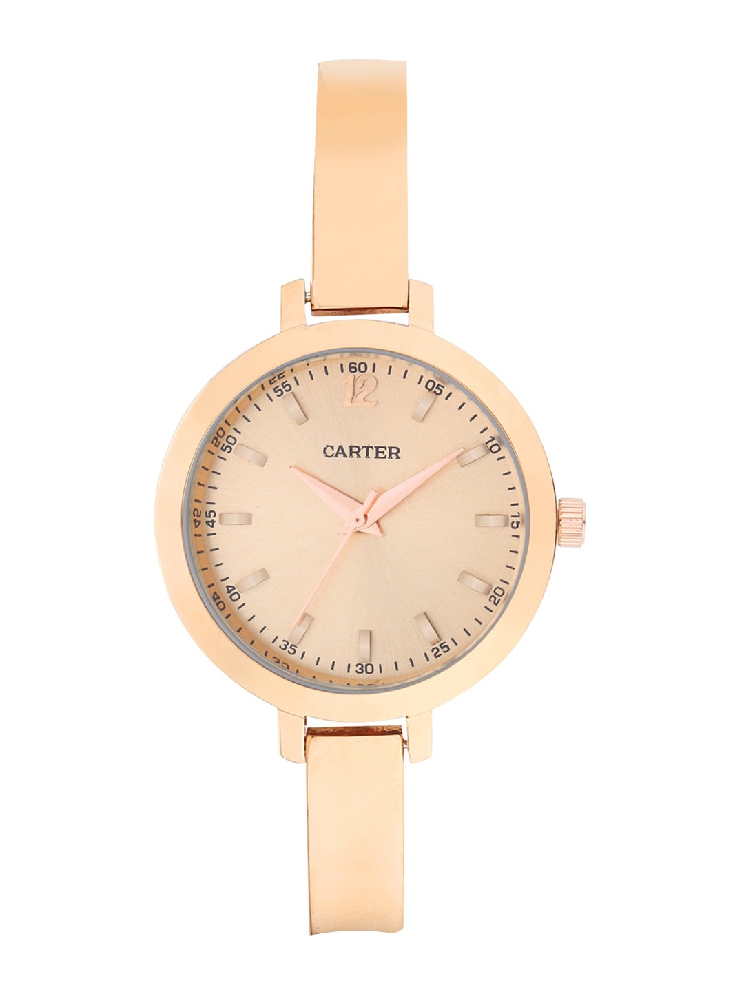 

Sandy D Carter Women Round Dial & Bracelet Style Straps Analogue Watch- SD-Carter-23-20-RG, Rose gold
