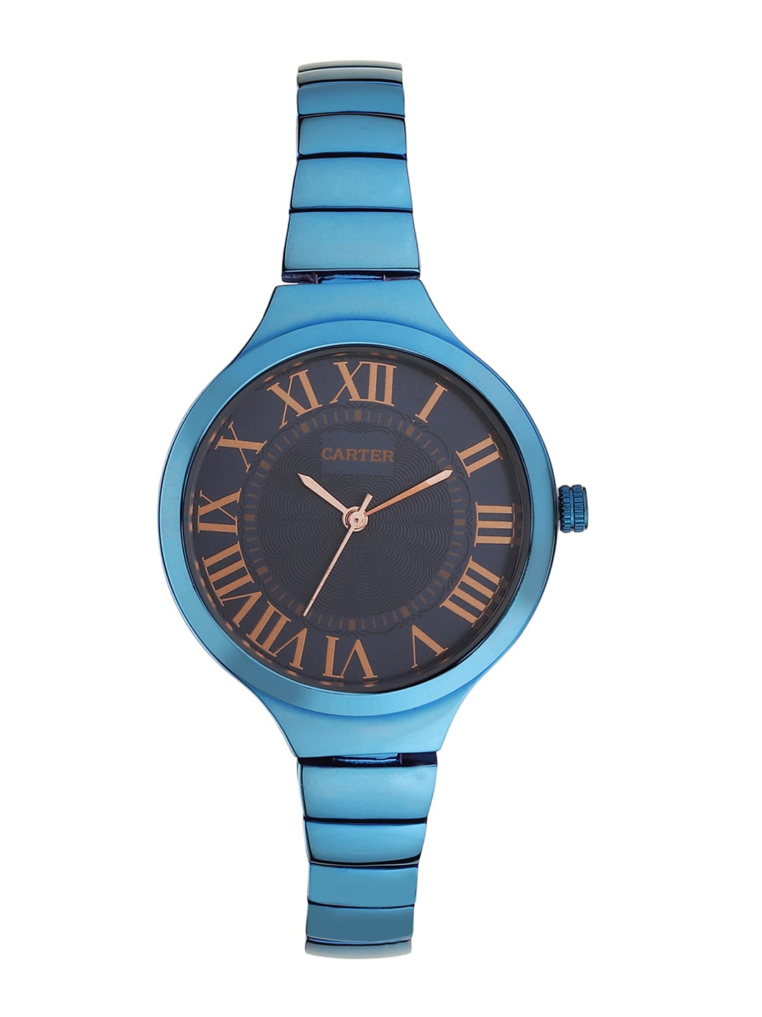 

Sandy D Carter Women Brass Dial & Bracelet Style Straps Analogue Watch, Blue