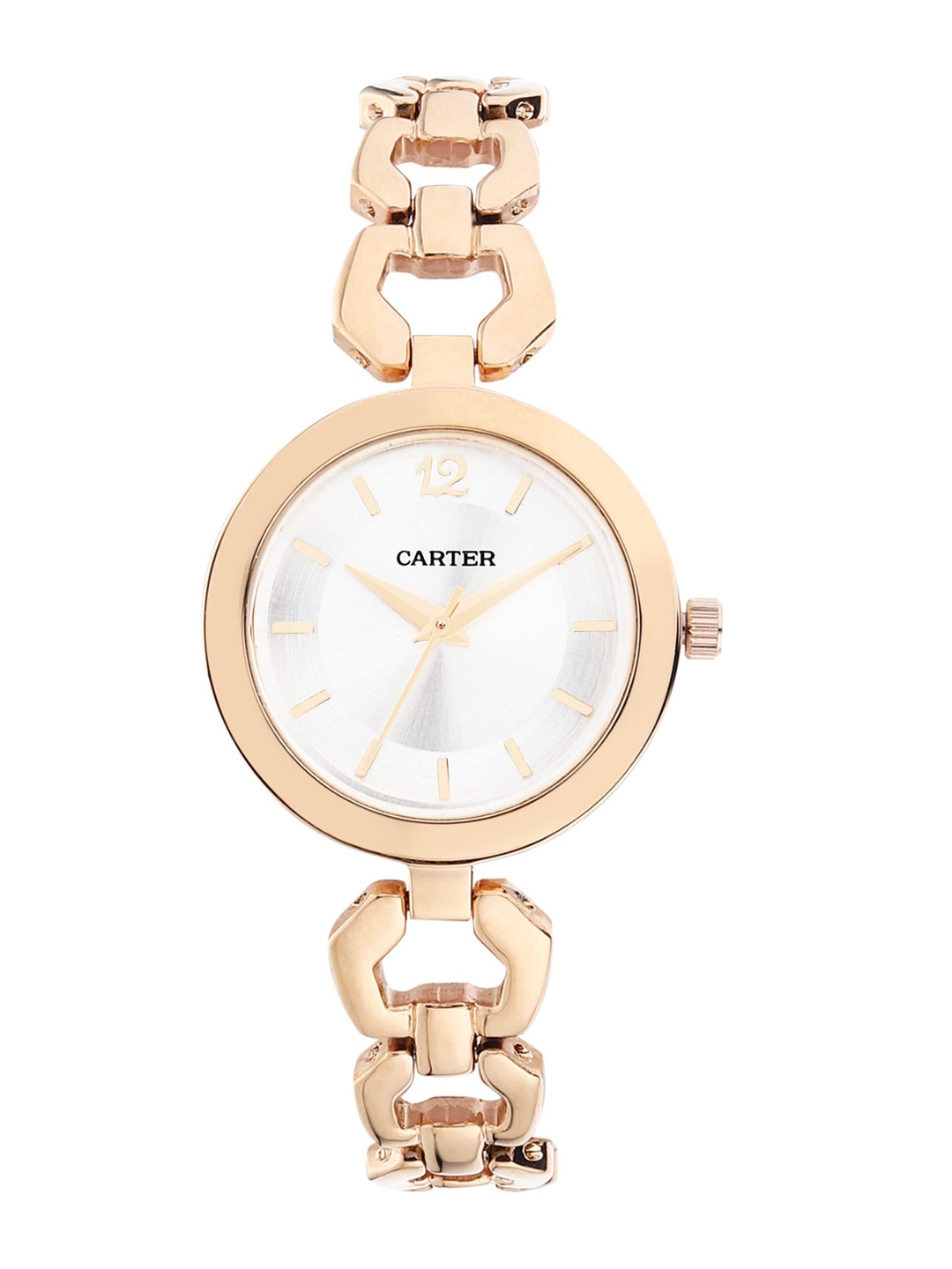 

Sandy D Carter Women Bracelet Style Straps Analogue Watch SD-Carter-23-24-WH, White