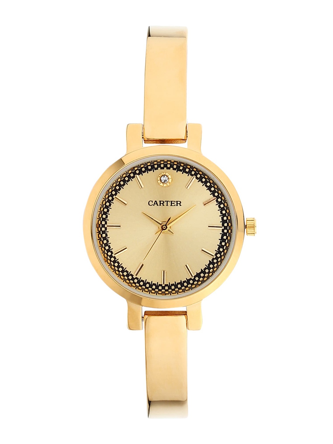 

Sandy D Carter Women Bracelet Style Straps Analogue Watch SD-Carter-23-22-GD, Gold