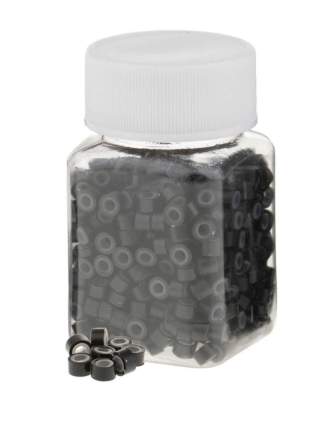 

CHANDERKASH Women Set Of 500 Micro Rings Beads, Black