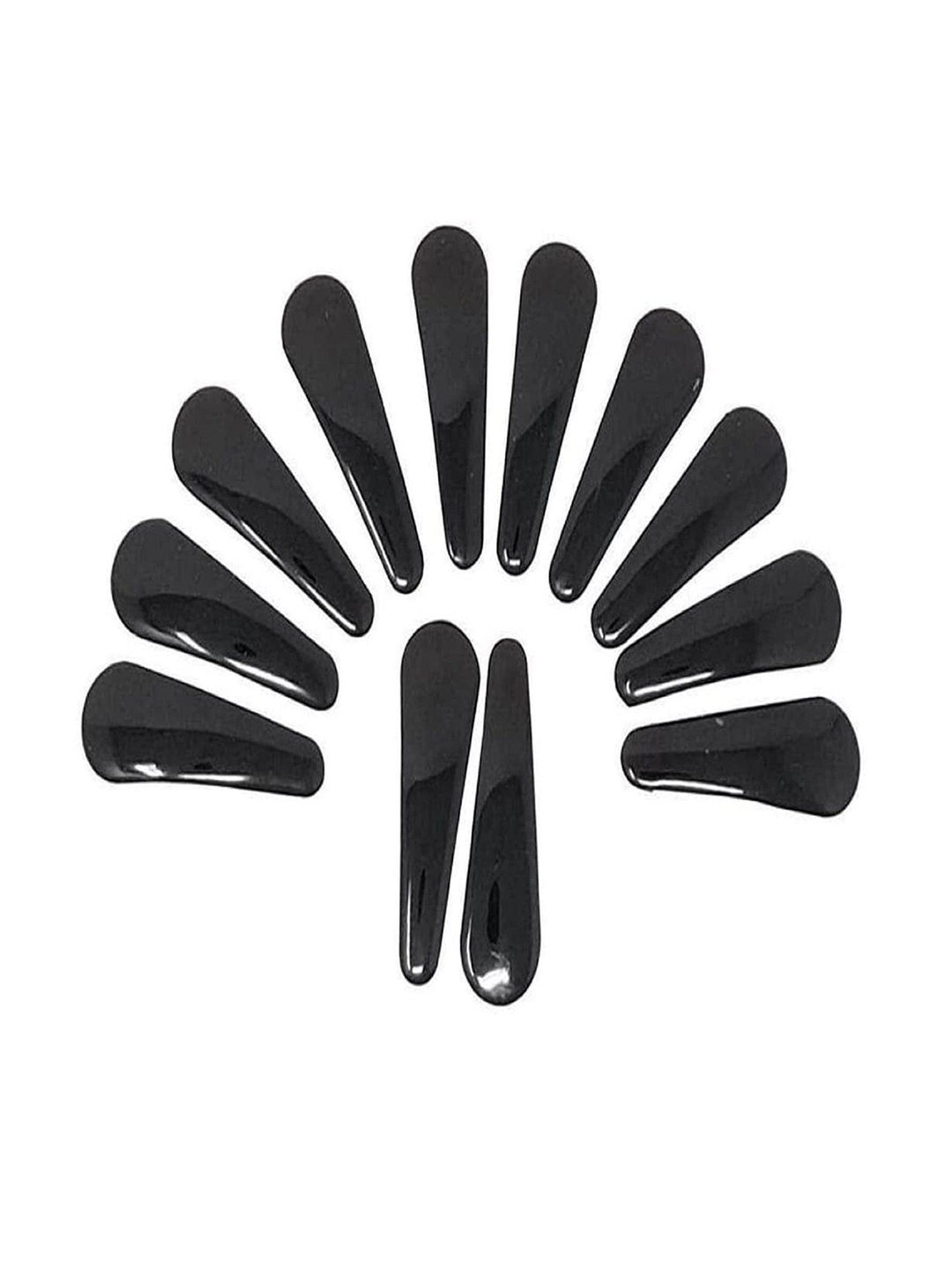

CHANDERKASH Women Set Of 12 Tic Tac Hair Clips with Hair Bands Accessory Set, Black