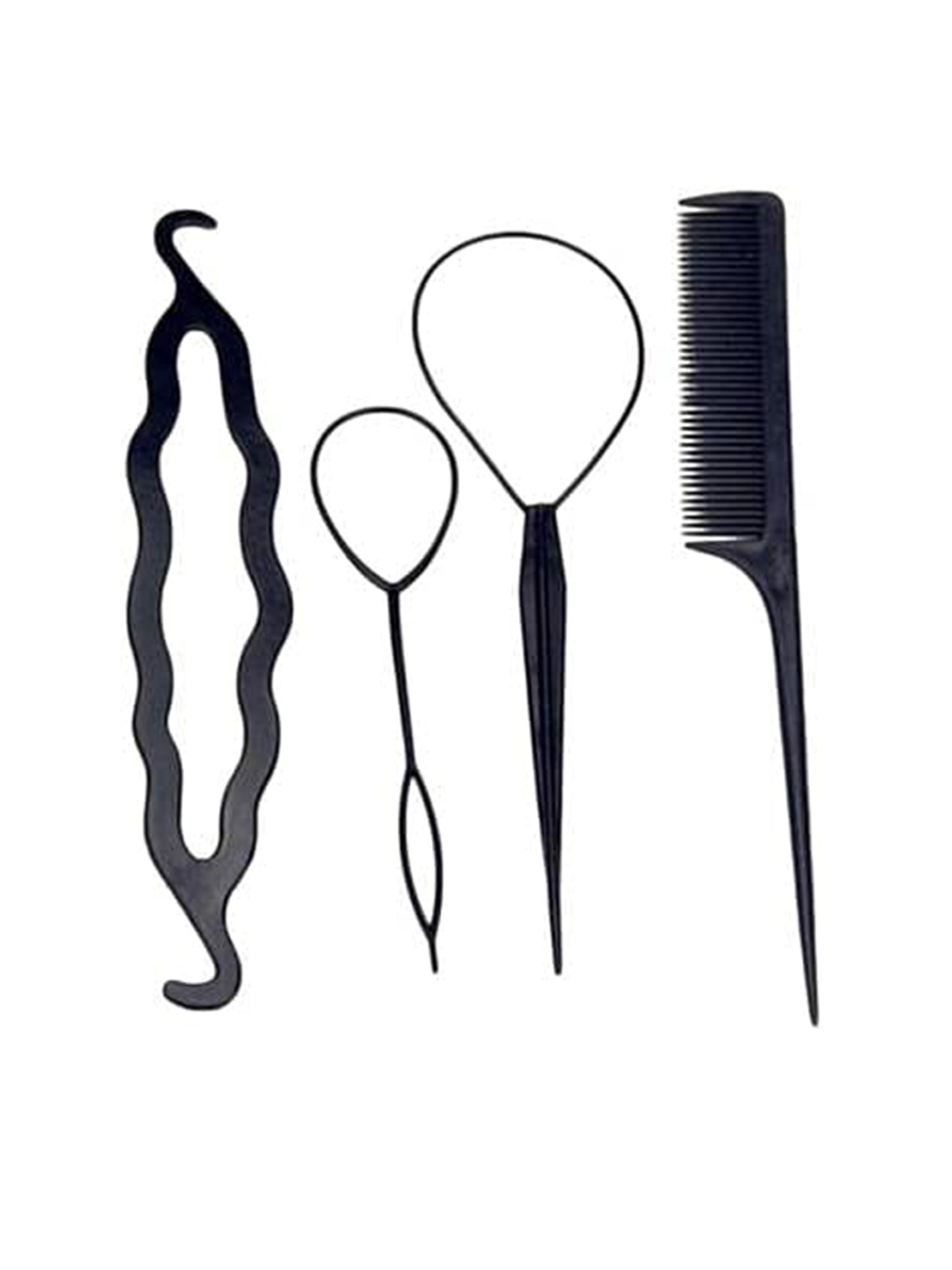 

CHANDERKASH Women Set Of 8 Professional Braids Tools, Black