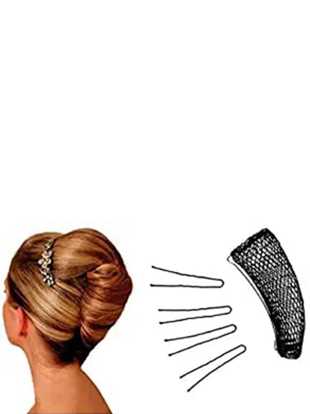 

CHANDERKASH Women Black Set of 2 French Bun Maker Tool
