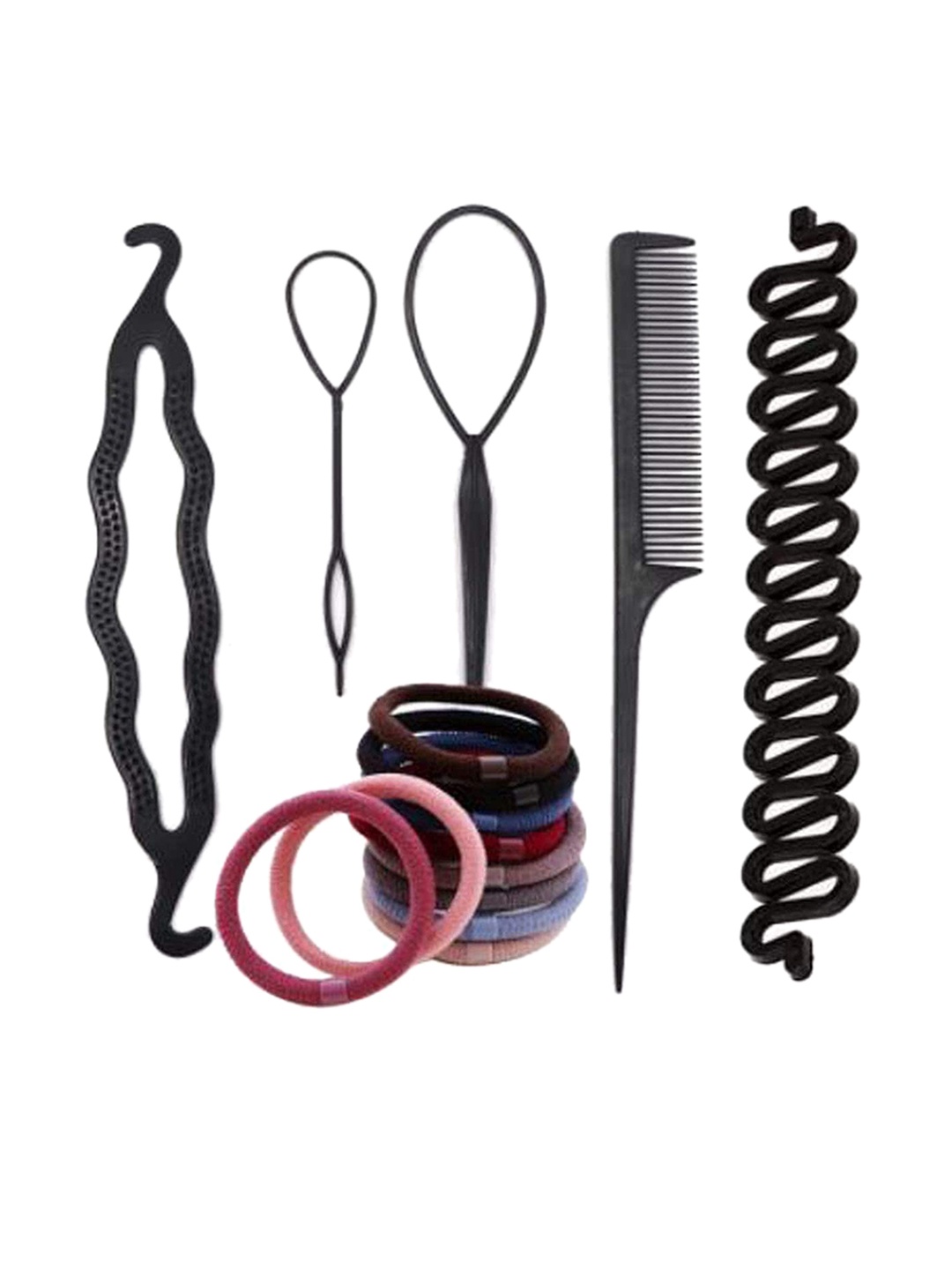 

CHANDERKASH Women Set of 17 Hair Styling Accessory Set, Black