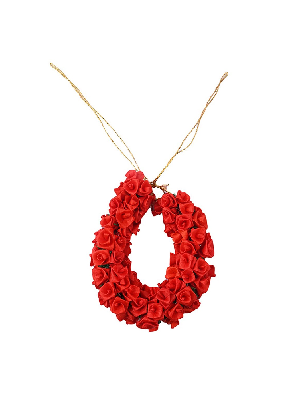 

CHANDERKASH Floral Bun Resuable Hair Accessory, Red