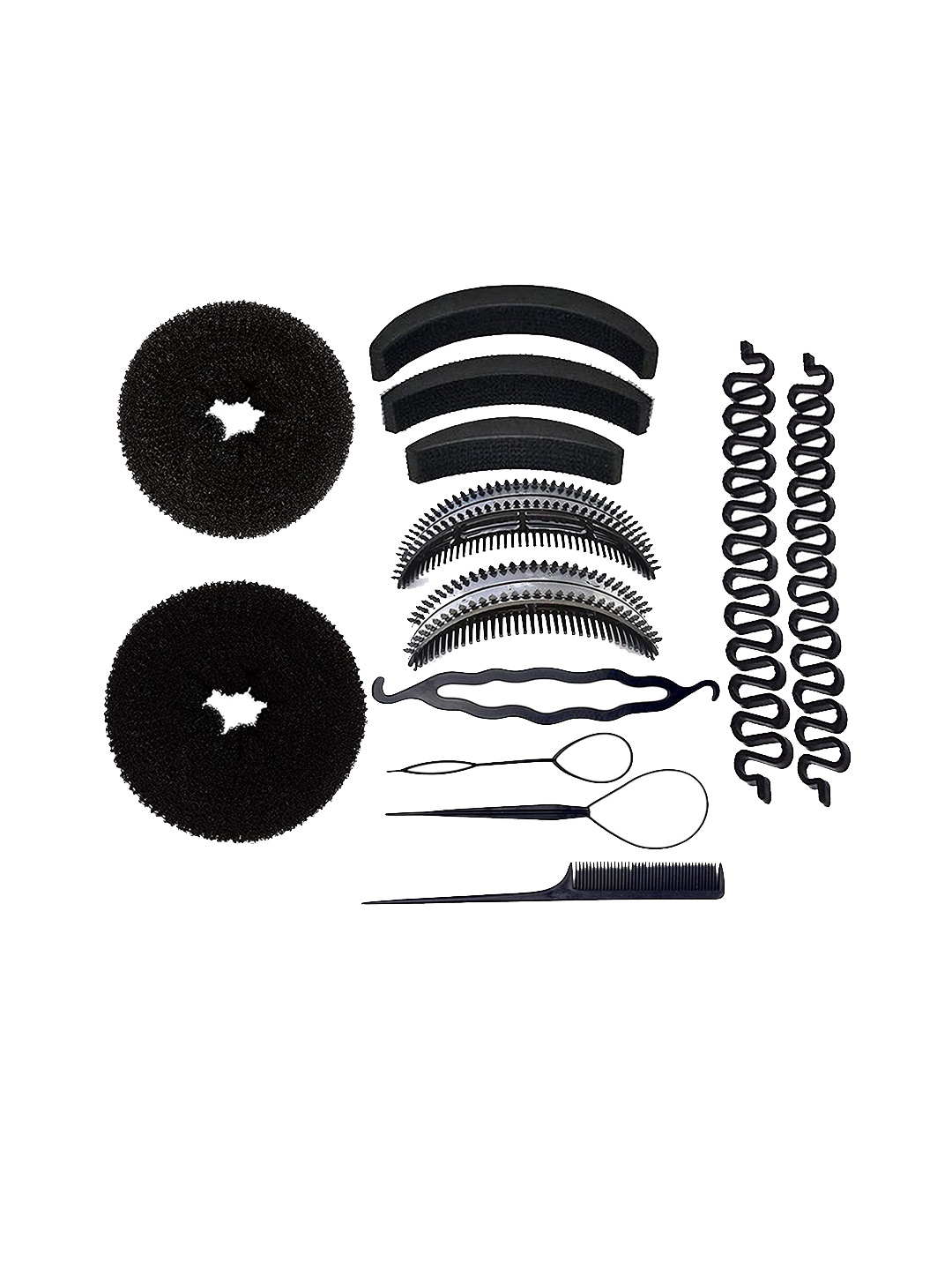 

CHANDERKASH Set of 13 Hair Styling Hair Accessory Set, Black