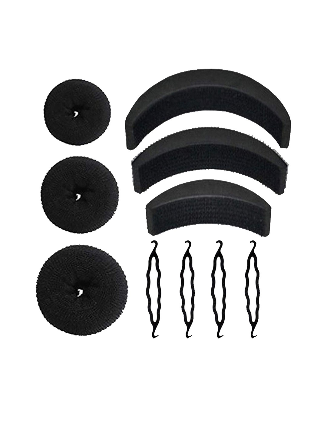 

CHANDERKASH Women Set of 10 Hair Accessories, Black