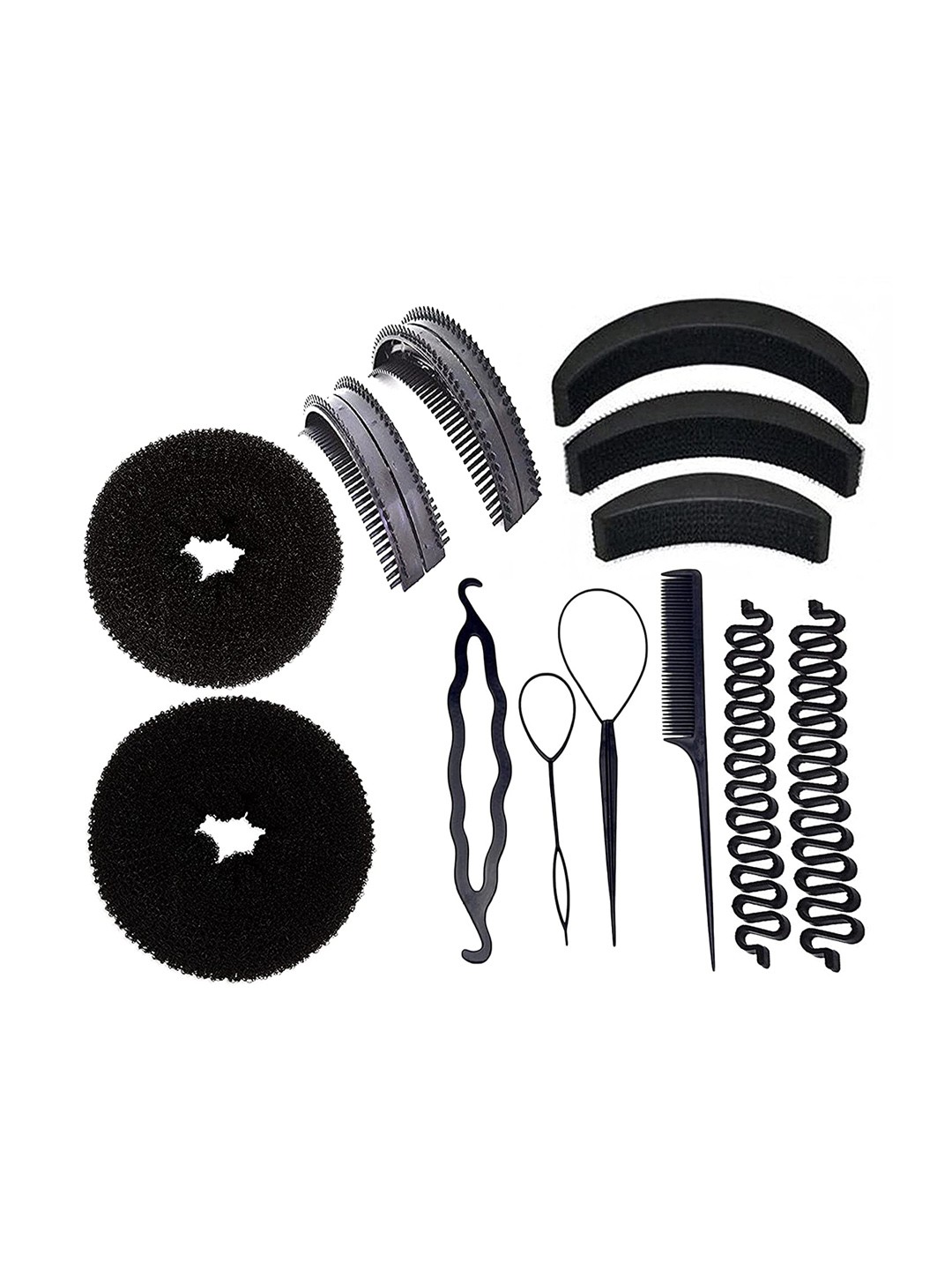 

CHANDERKASH Set of 13 Styling Hair Accessories, Black
