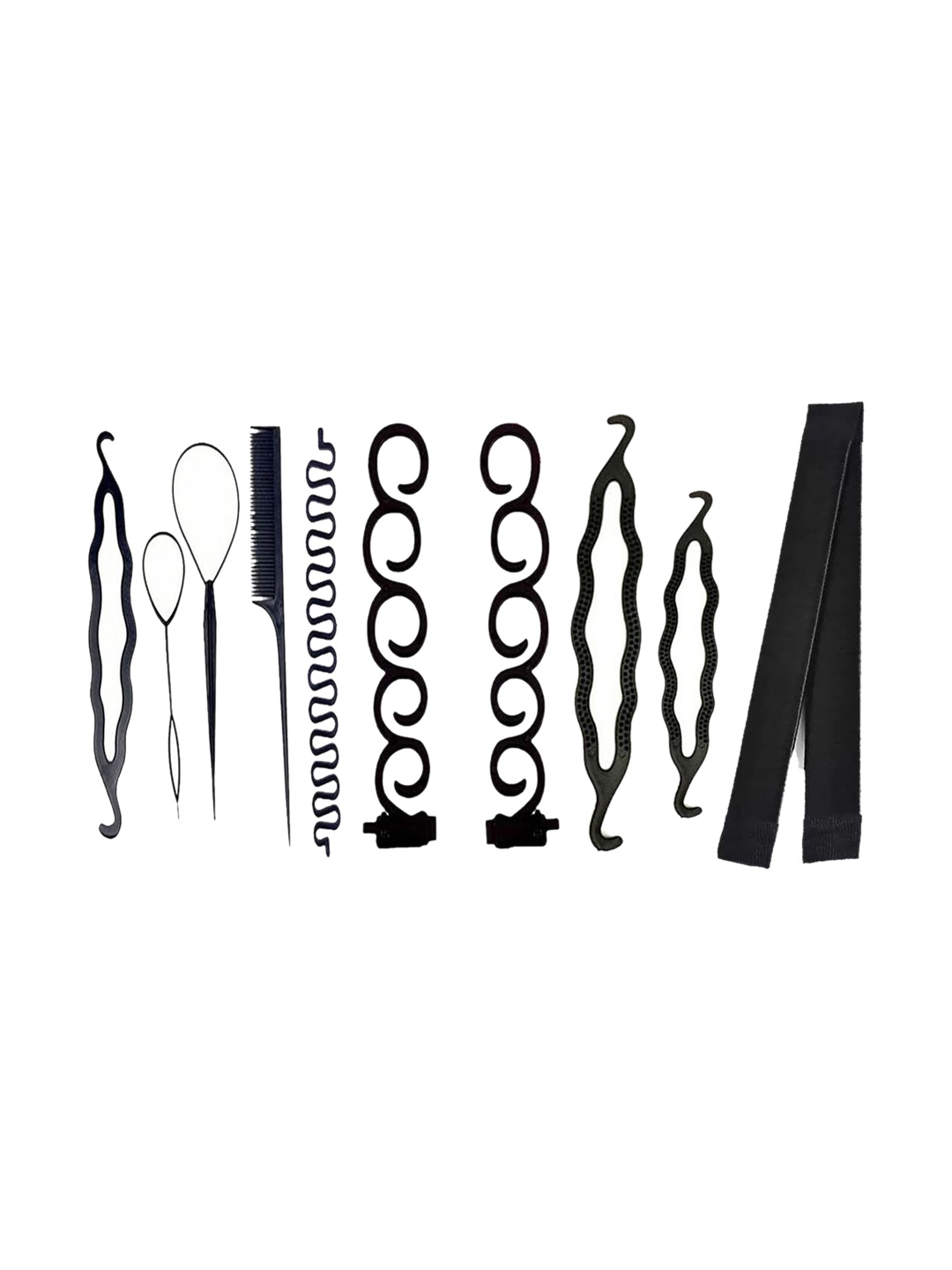 

CHANDERKASH Women Set of 10 Hair Accessories, Black