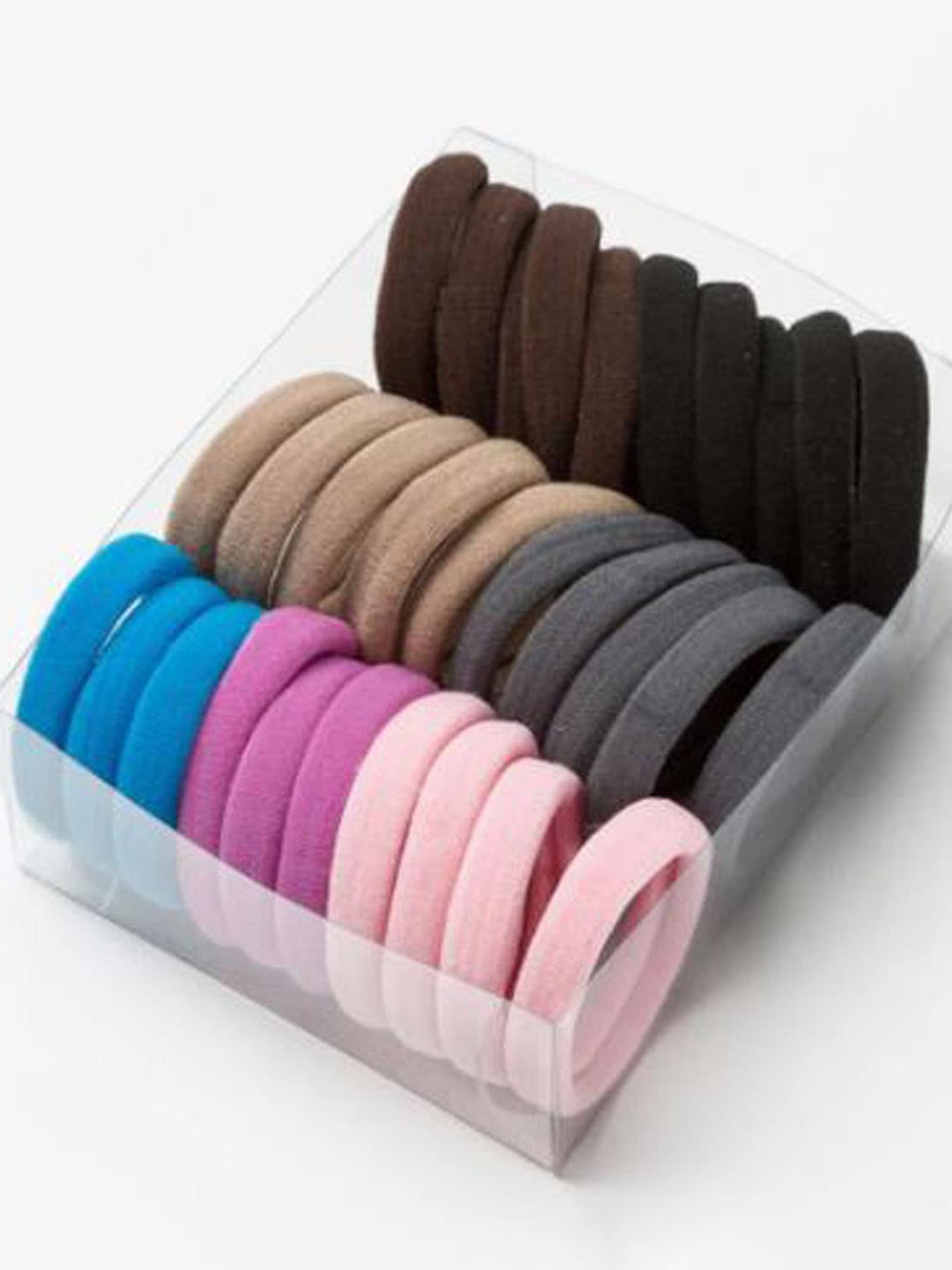 

CHANDERKASH Set of 29 Rubber Bands With Hair Pins & Hair Bands, Black