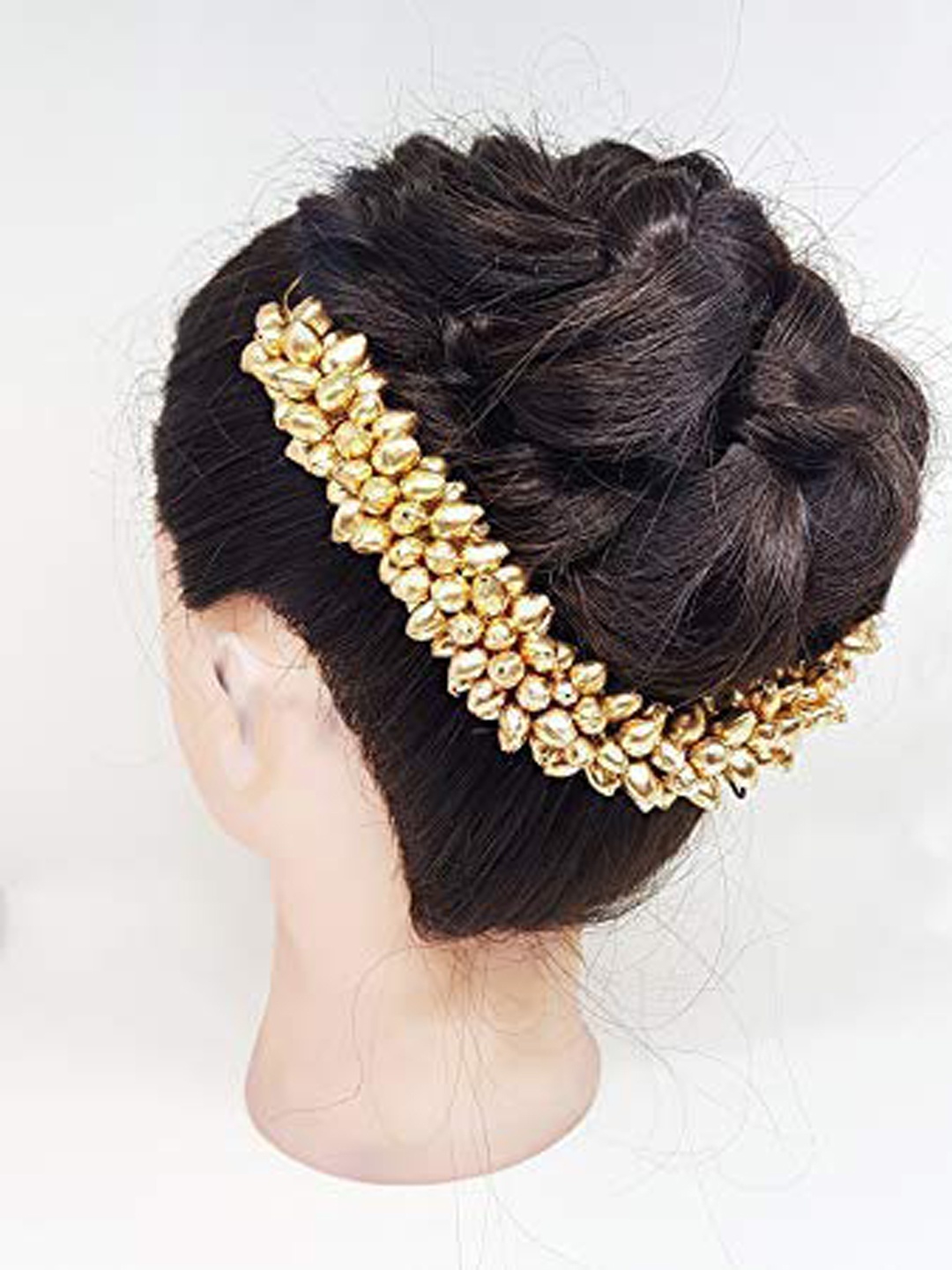 

CHANDERKASH Women Gajra Hair Accessory, Gold