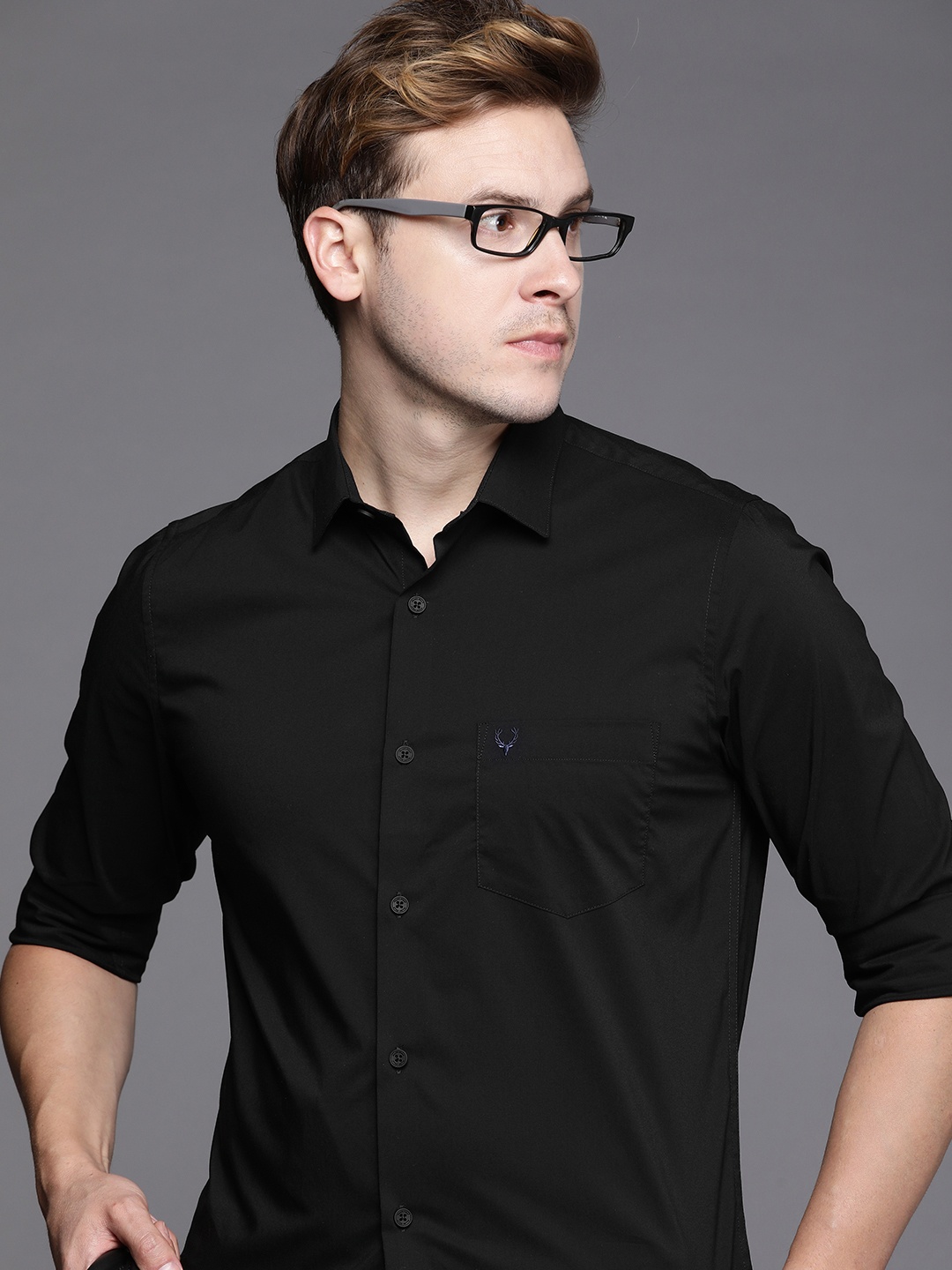 

Allen Solly Modern Slim Fit Casual Shirt, Black