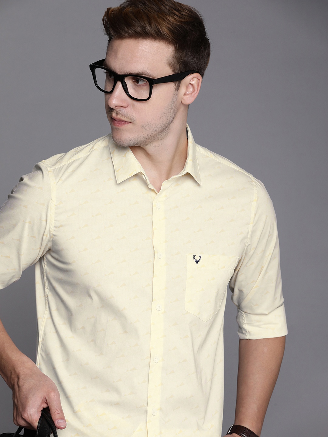 

Allen Solly Printed Casual Shirt, Yellow
