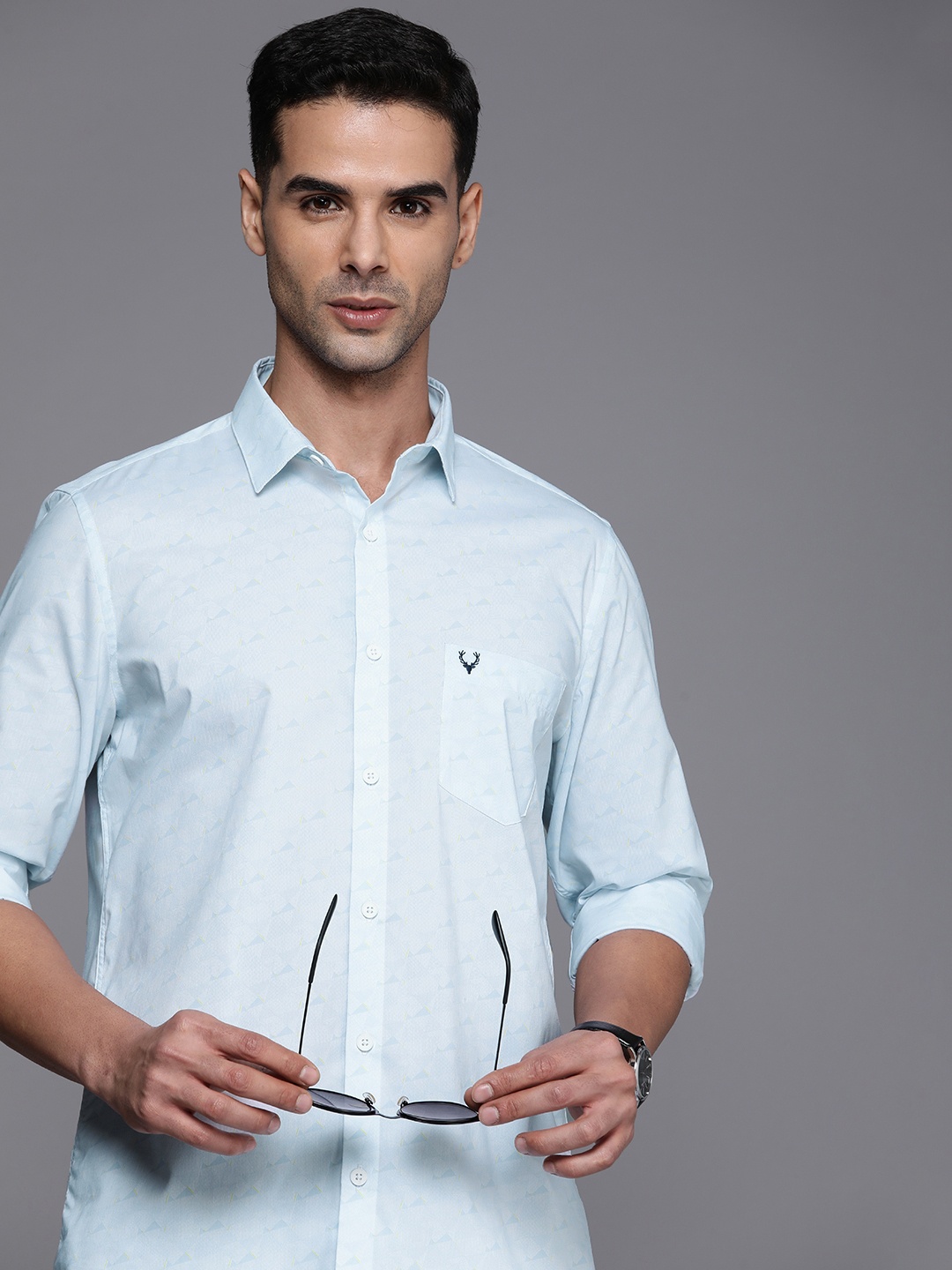 

Allen Solly Custom Solid Casual Shirt, Blue