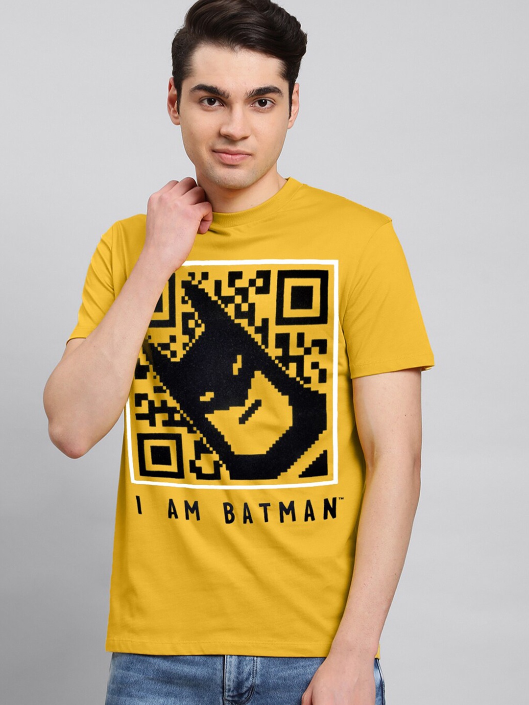 

Free Authority Batman Printed Cotton T-Shirt, Yellow