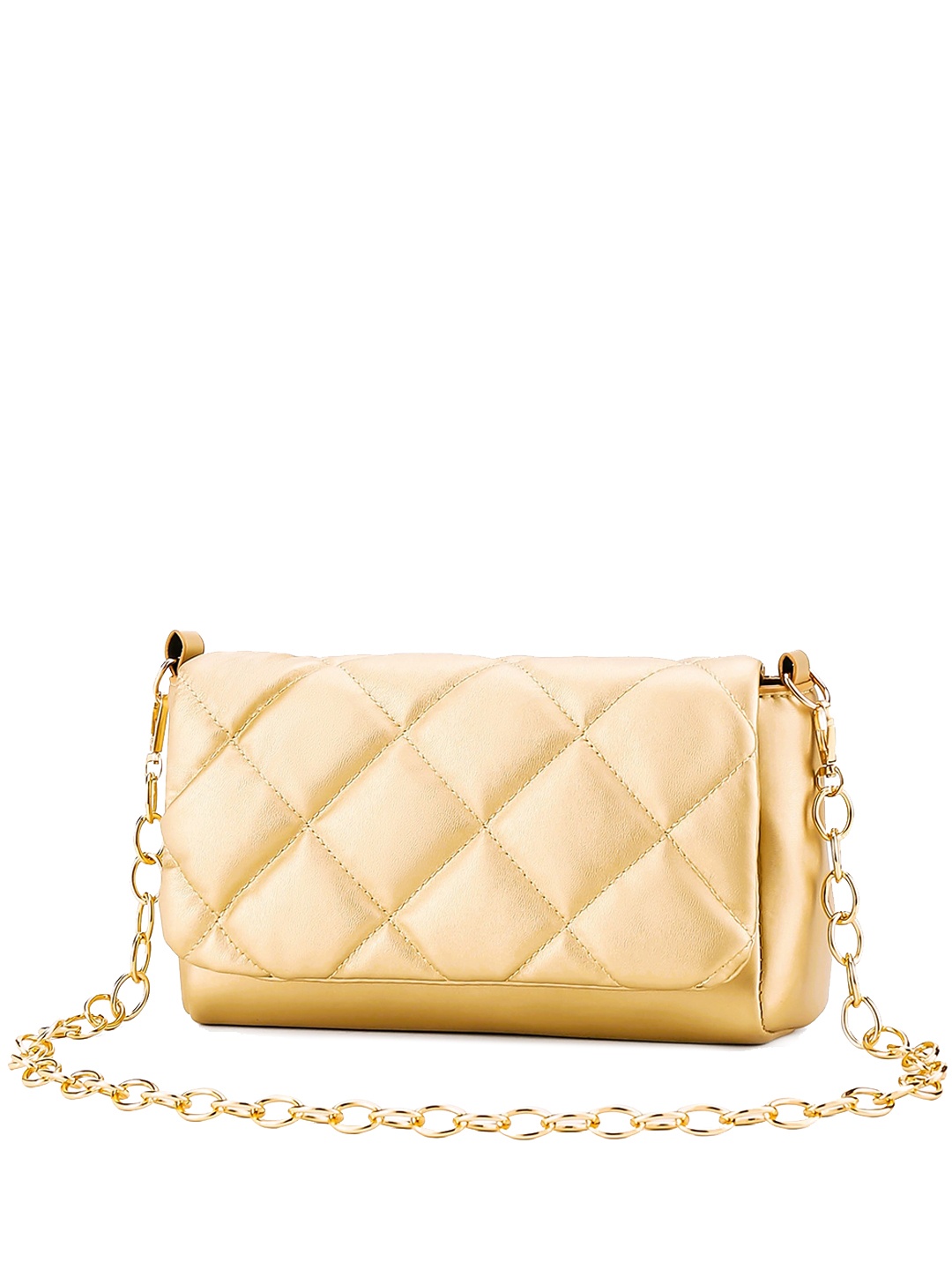 

Diva Dale Quilted Sling Bag, Gold