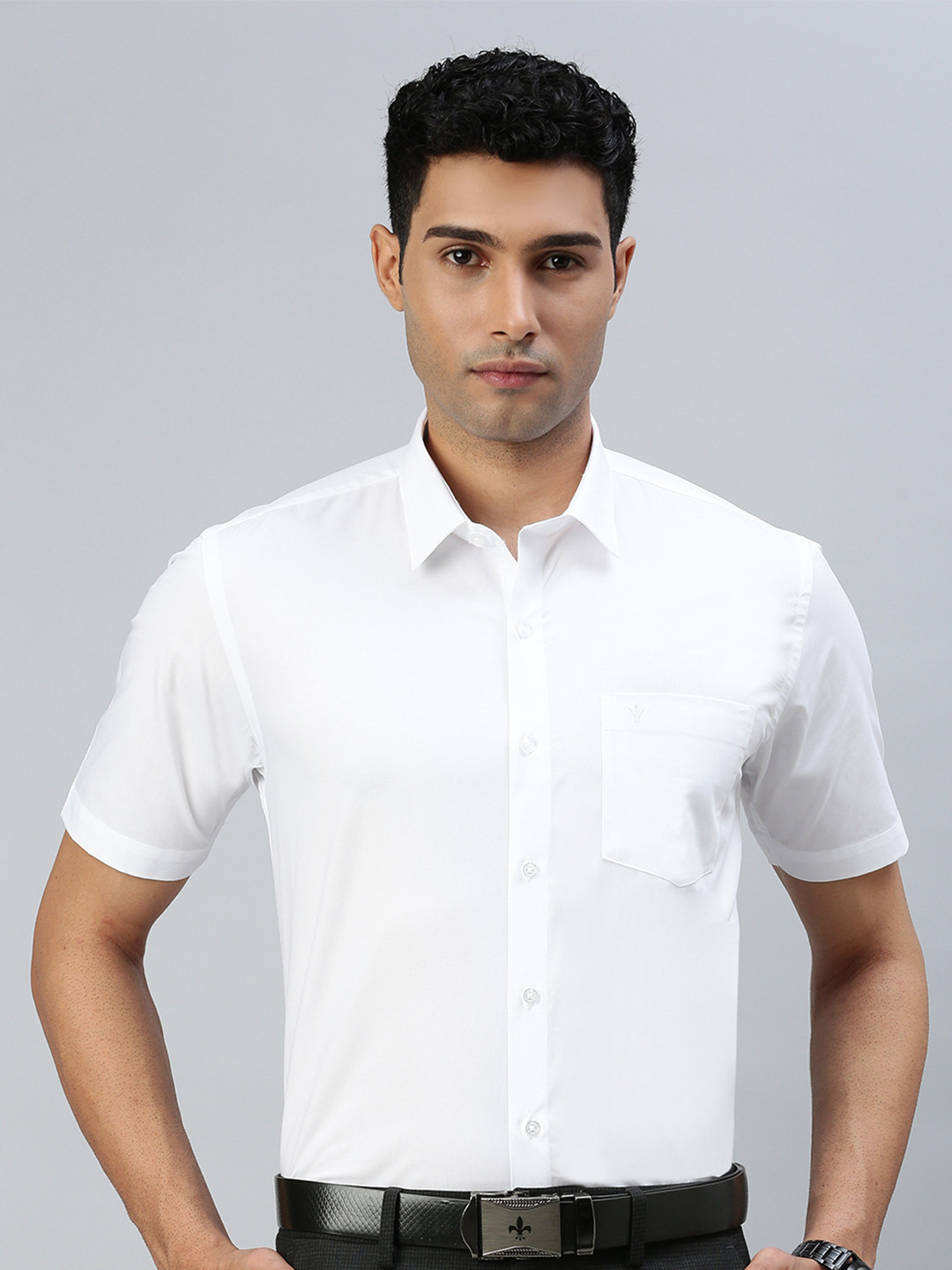 

Ramraj Men Formal Cotton Shirt, White