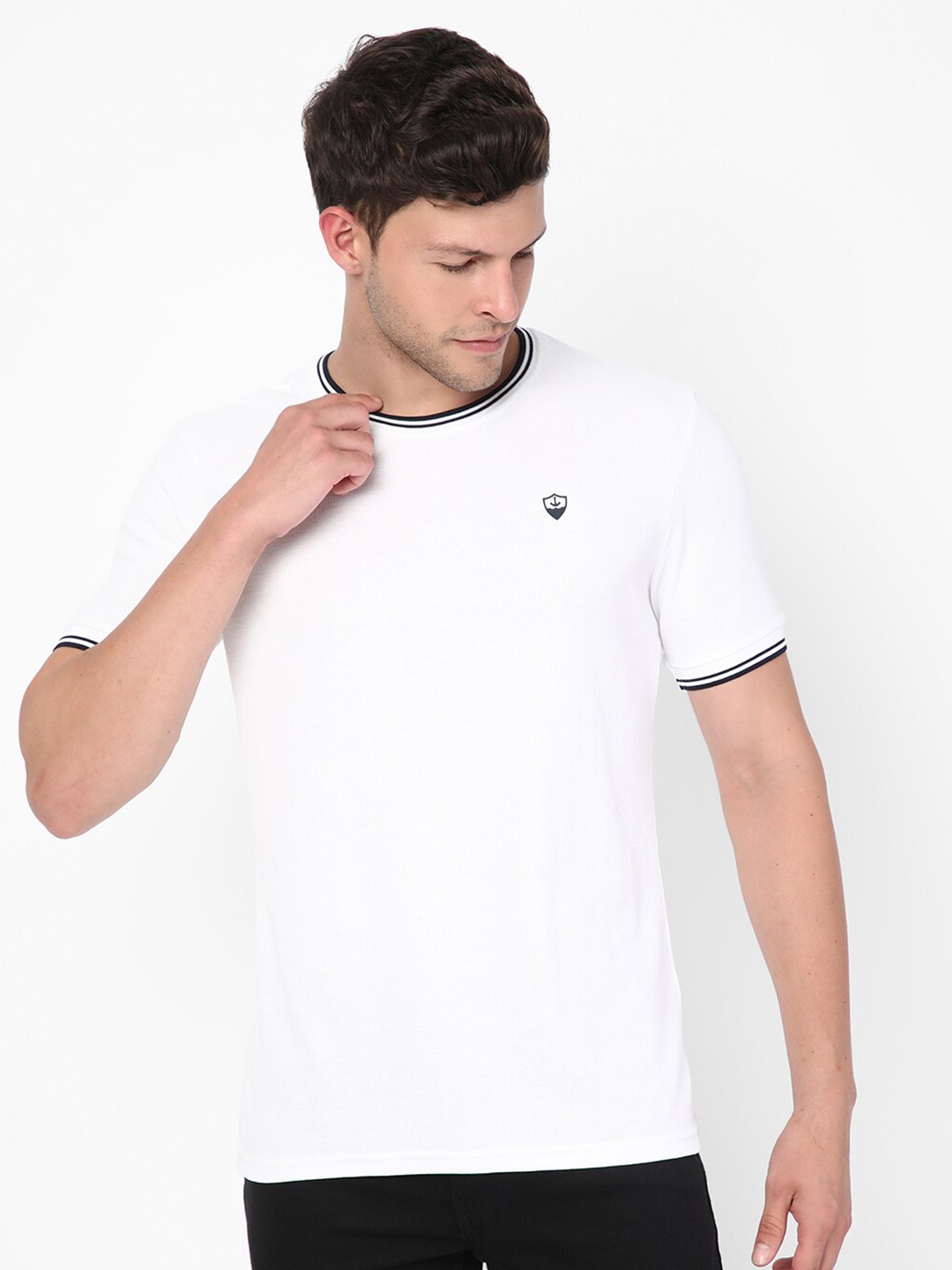 

R&B Short Sleeves Cotton T-shirt, White