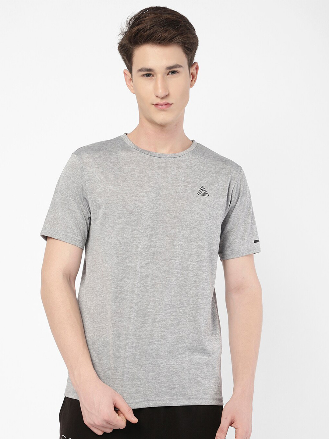 

R&B Men Grey Round Neck T-shirt