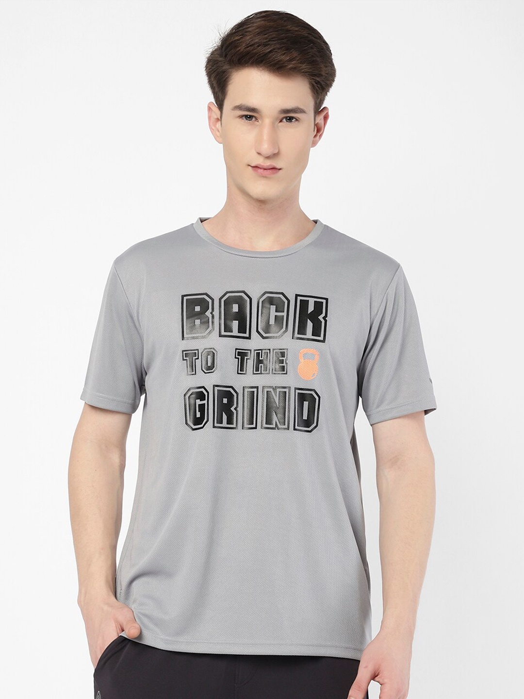 

R&B Typography Printed T-shirt, Grey