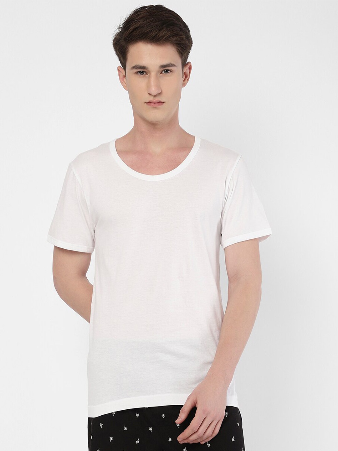 

R&B Short Sleeves Cotton T-shirt, White