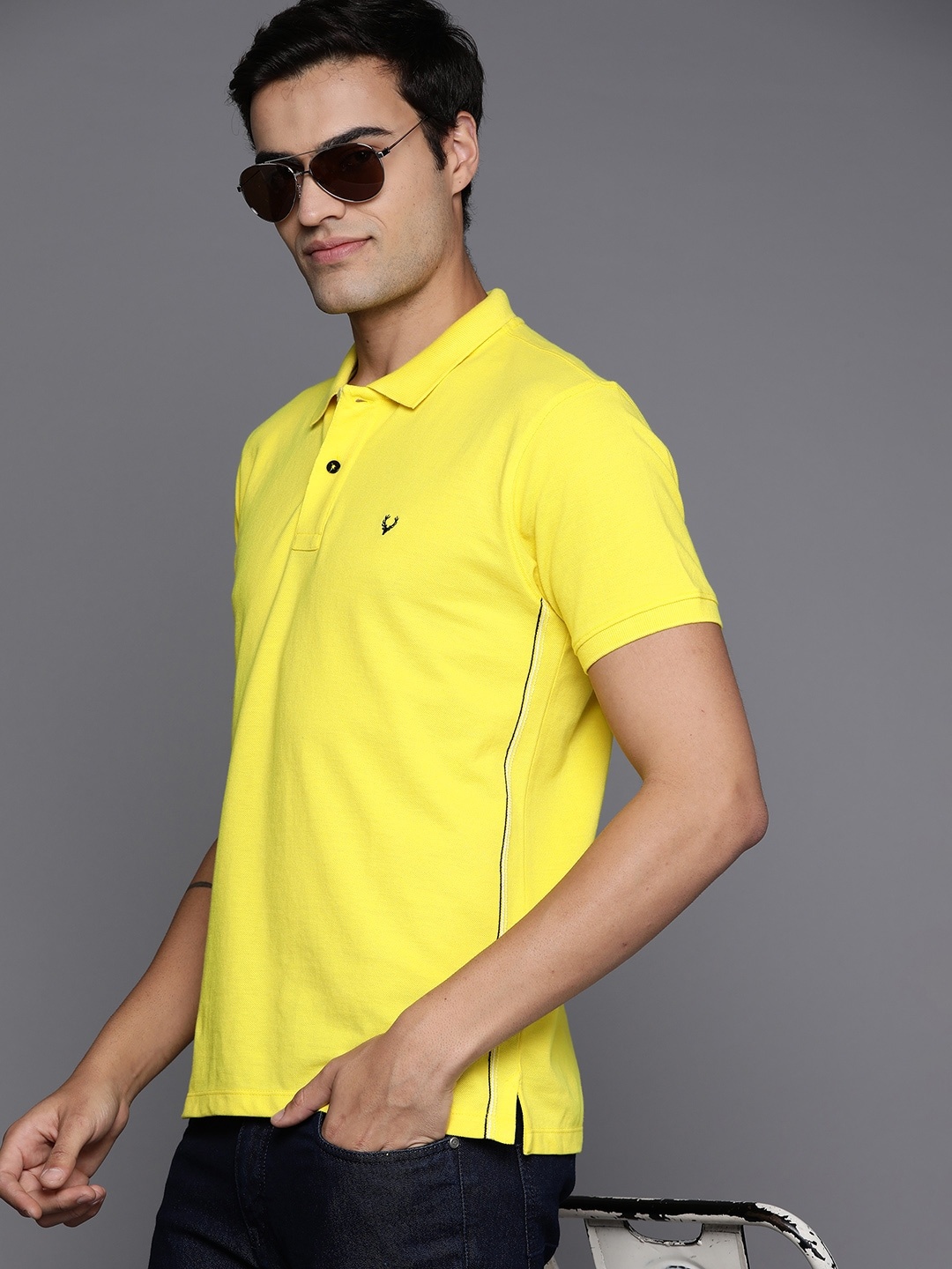 

Allen Solly Tribe Men Polo Collar T-shirt, Yellow