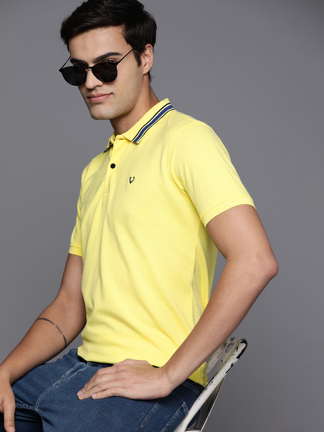 

Allen Solly Tribe Polo Collar T-shirt, Yellow