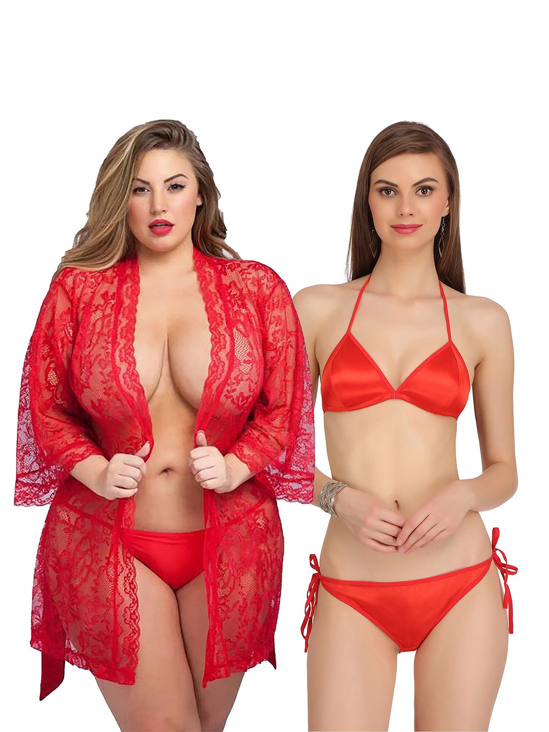 

AROUSY Net Baby Doll, Red