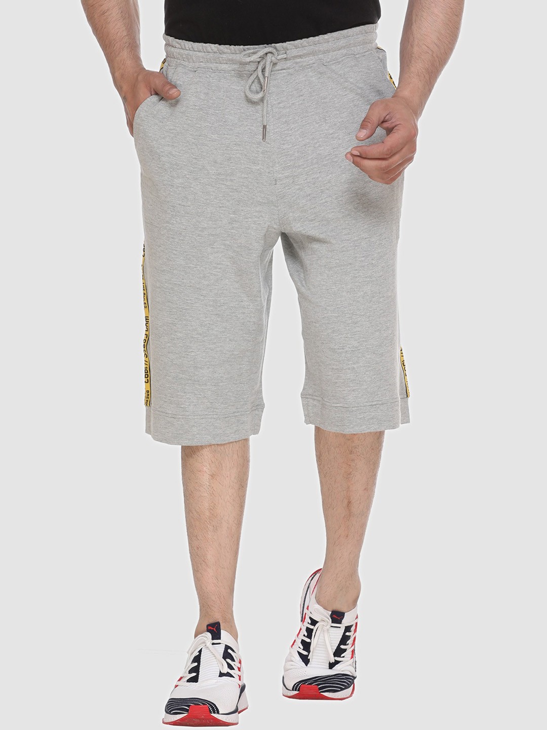 

Y&I Men Cotton Loose Fit Shorts, Grey