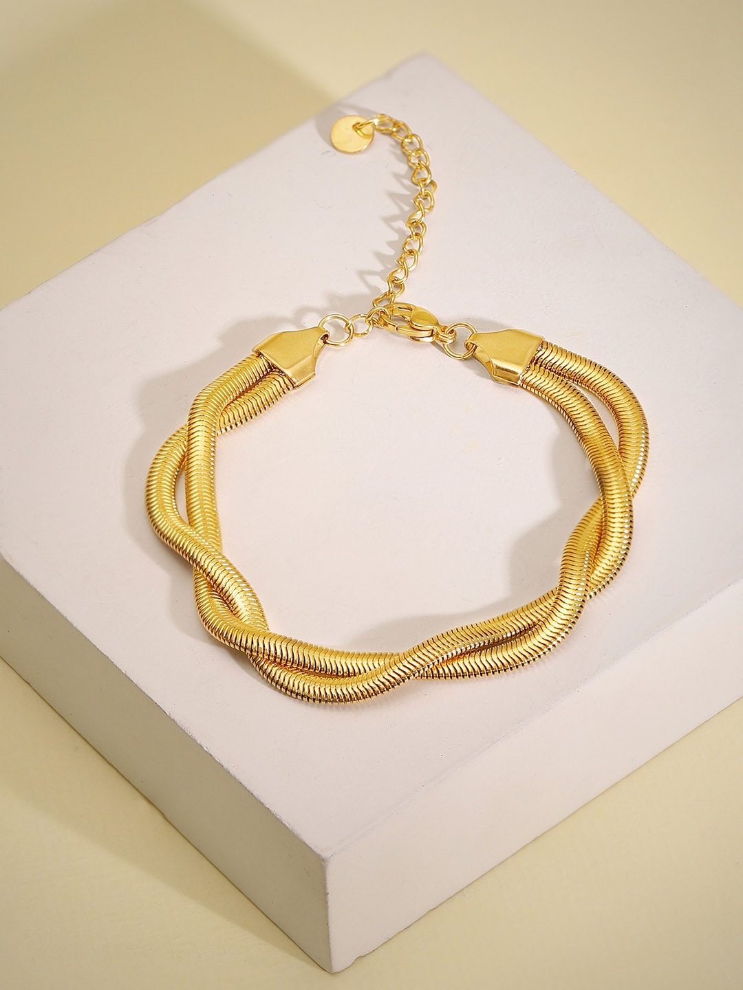 

Rubans Voguish Women 18K Gold-Plated Link Bracelet