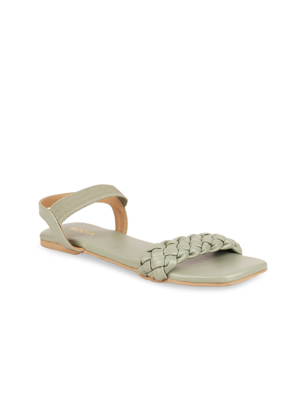 

Rocia Women Braided Open Toe Flats, Sea green