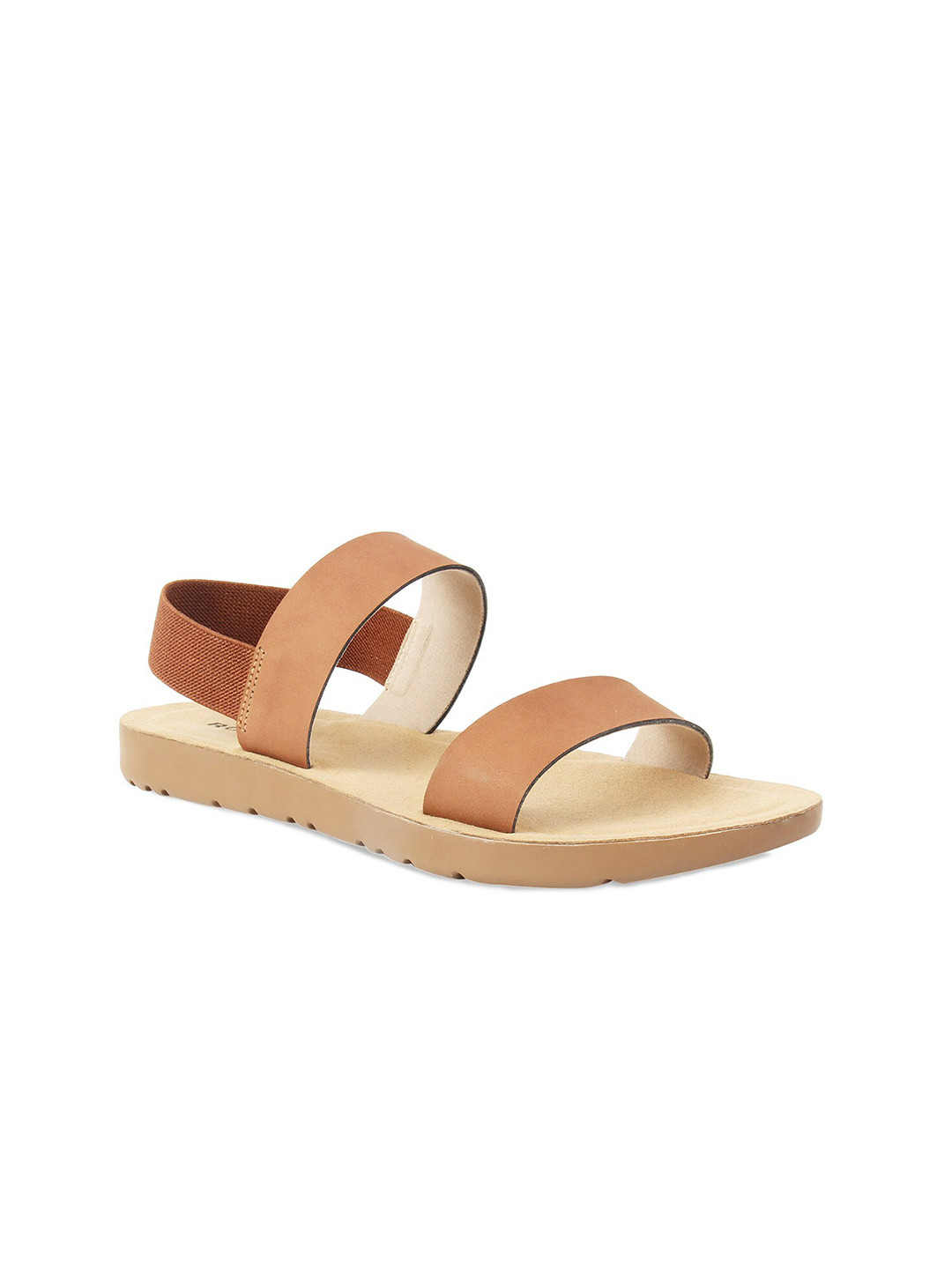 

Rocia Double Strap Open Toe Flats, Tan