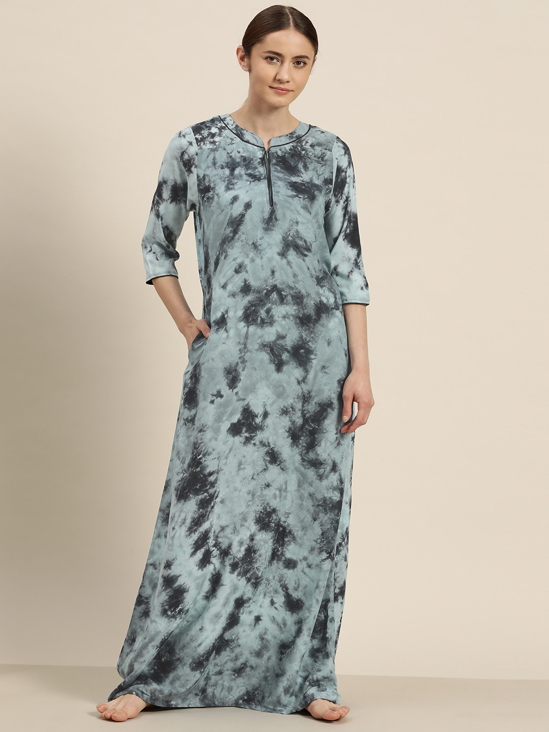 

Sweet Dreams Printed Maxi Nightdress, Blue