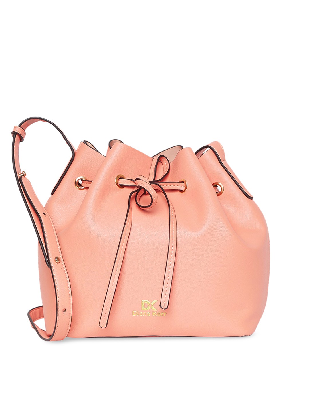 

Diana Korr PU Bucket Sling Bag, Peach